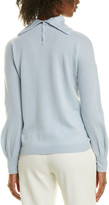 Thumbnail for your product : Forte Cashmere Mock Button Back Cashmere Sweater