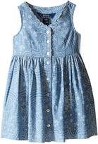 Thumbnail for your product : Polo Ralph Lauren Kids Chambray Woven Dress (Toddler)