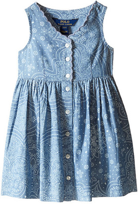 Polo Ralph Lauren Kids Chambray Woven Dress (Toddler)