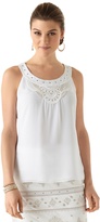 Thumbnail for your product : White House Black Market Embroidered Bead-Neck Shell