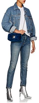 Sonia Rykiel Women's Le Copain Velvet Shoulder Bag - Blue