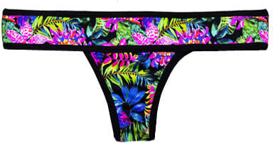 Flower Swim Briefs Scuba Fabric
