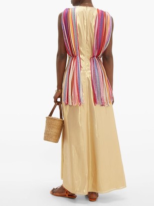 M Missoni Vintage-scarf Silk-blend Lamé Maxi Dress - Multi