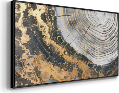 Mercer41 Abstract Series-CCCXXXIV- Framed Gallery Wrapped Canvas -Ready to Hang