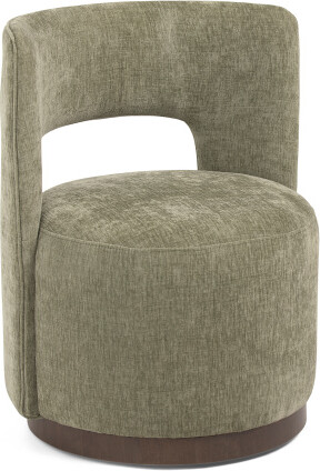 TJMAXX 24X30.5 Gina Swivel Velvet Anywhere Chair, Polyester