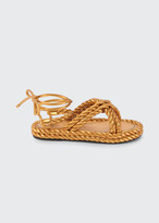 gold rope sandals