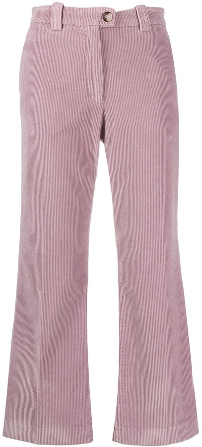 corduroy cropped trousers