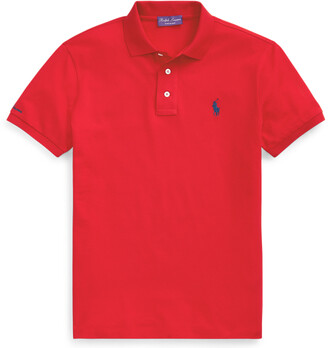 Ralph Lauren Custom Slim Fit Pique Polo Shirt