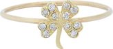 Thumbnail for your product : Jennifer Meyer Women's Four-Leaf Clover Ring-Colorless