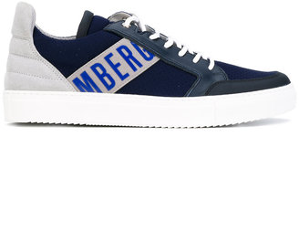 Bikkembergs leather-trimmed sneakers