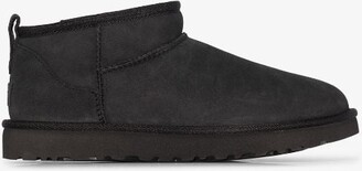 UGG Black Classic Ultra Mini Suede Ankle Boots