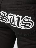 Thumbnail for your product : Versus logo embroidered skinny jeans