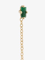 Thumbnail for your product : Lizzie Mandler Fine Jewelry 18K yellow gold Floating Thread emerald earrings