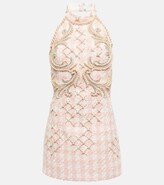 Thumbnail for your product : Balmain Embellished tweed minidress