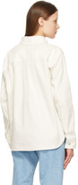 Thumbnail for your product : Loewe White Denim Leather Pocket Jacket