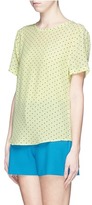 Thumbnail for your product : Nobrand 'Riley' polka dot silk T-shirt