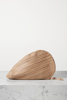 Thumbnail for your product : Neous Pluto Pleated Leather Clutch - Sand
