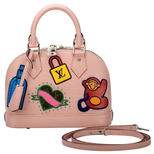 Louis Vuitton Alma Stickers Bag - Vintage Lux - Pink - ShopStyle