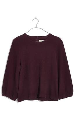 Madewell Shirred Sleeve Sweater