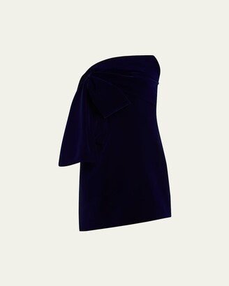 Givenchy Black Pleated Dress With Asymmetrical Bottom