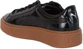 Thumbnail for your product : Puma Black Silver Basket Platform Sneakers