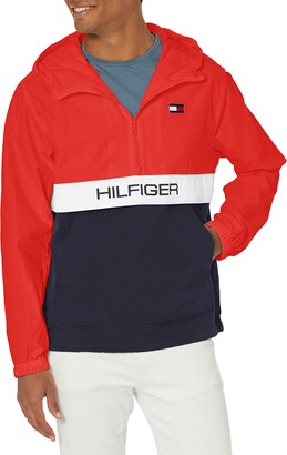 Tommy Hilfiger Retro Blue Taslan Lightweight Pullover Men's Size Medium