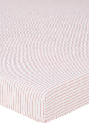 Petit Pehr Pencil-Striped Cotton Crib Sheet