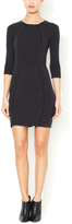 Thumbnail for your product : Autumn Cashmere Cashmere Piped Sheath Dress