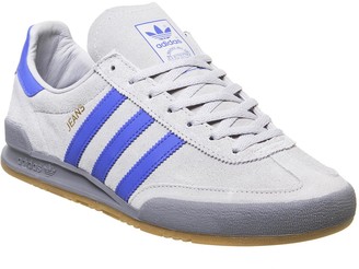 adidas jeans white blue