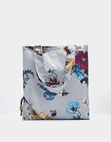 Thumbnail for your product : Joules PackinAway Shopper Bag in Silver Posy Print in One Size
