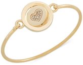 Thumbnail for your product : Carolee Gold-Tone Word Play Follow Your Heart Spinning Charm Bangle Bracelet