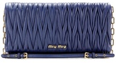 Thumbnail for your product : Miu Miu Matelassé Leather Shoulder Bag