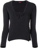 Thumbnail for your product : Romeo Gigli Pre-Owned Tied V-Neck Blouse