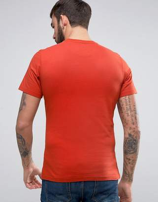 Barbour International Barbour T-Shirt With International Logo Print Slim Fit In Orange
