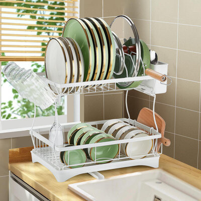 DNGJU Steel 2 Tier Dish Rack - ShopStyle Lazy Susan