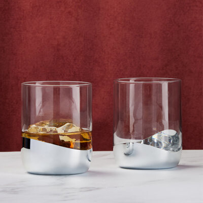 Anton Studio Designs Wave 13.5oz. Double Old Fashioned Drinking Glass Set