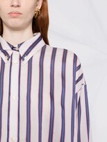 Thumbnail for your product : Etoile Isabel Marant High-Low Hem Pinstriped Shirt