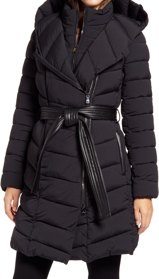 bernardo long puffer coat