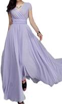 Thumbnail for your product : Suvotimo Women's Boho Short Sleeve Deep V Neck Plus Size Maxi Dress S