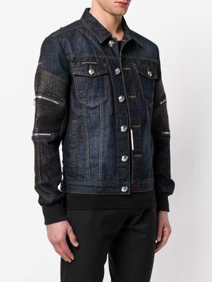 Philipp Plein panelled denim jacket