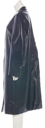 Calvin Klein Collection Deconstructed Collarless Overcoat