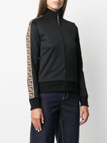 Thumbnail for your product : Fendi FF taped sleeve track jacket