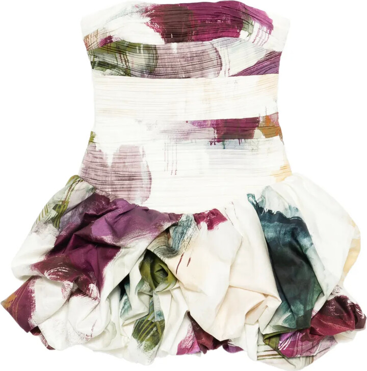 Aje Violette bubble-hem mini dress