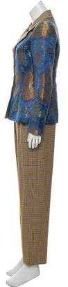 Bill Blass Patterned Three-Piece Suit
