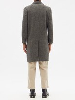 Thumbnail for your product : Officine Generale Jack Single-breasted Wool-herringbone Overcoat - Grey