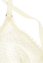 Thumbnail for your product : Kiki de Montparnasse Crocheted silk-blend soft-cup bra