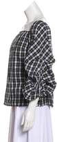 Thumbnail for your product : Petersyn Off-The-Shoulder Plaid Top