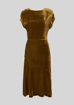 Thumbnail for your product : Mina Silk Mix Velvet Dress