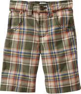 Thumbnail for your product : Old Navy Plaid Messenger Shorts for Baby