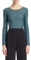 Thumbnail for your product : Emporio Armani Basketweave Long-Sleeve Jersey T-Shirt